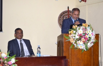 SLVC President addressing the gathering